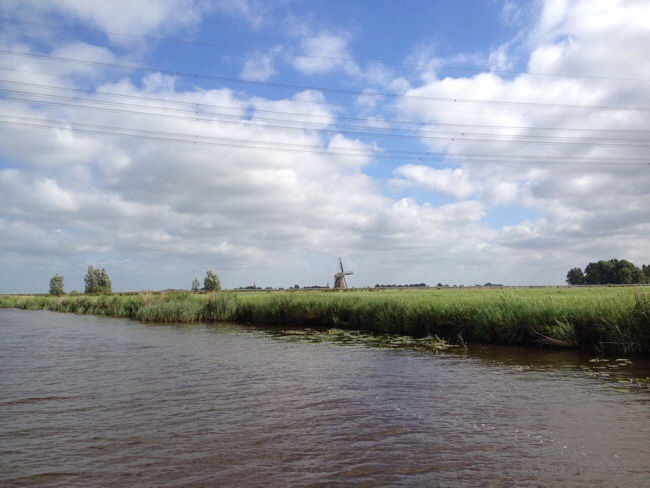 Op het water in Friesland