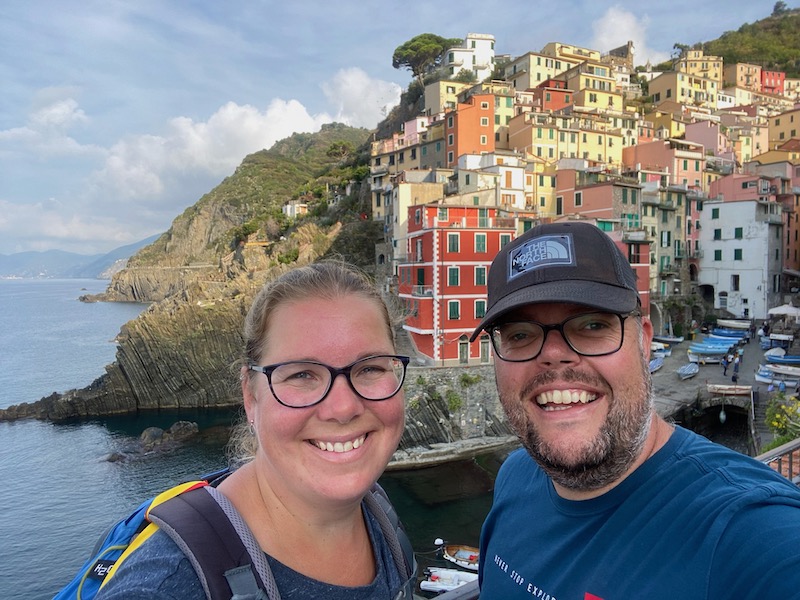 Jan en Marcella Riomaggiore Cinque Terre Italy